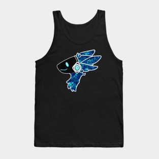 Protogen Fursuit furry fursona head Blue pattern Tank Top